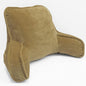 Super Soft Velvety Backrest Reading Bed Rest Pillow with Arms and Pockets 18" H for Sitting in Bed Couch Sofa, Back Support Wedge Cushion with Removable Cover, 20" x 18" x17", Brown