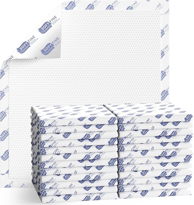 150 Gram Heavy Duty Chucks 40"x36" Disposable Tear Resistant Adult Incontinence Bed Pads,3XL Extra Large Thicken Puppy Pee Pad,10X Super Absorbency 360 Lb Transfer[40 Pads]