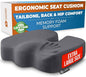 5 STARS UNITED Seat Cushion for Tailbone Pain Relief – Large Memory Foam Lifting Pillow for Coccyx, Hip, Sciatica & Post-Surgery Recovery – Wheelchair, Car, Desk, Gaming & Office Chairs, Dark Gray