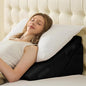 Sasttie Wedge Pillow for After Surgery, Adjustable Bed Wedge Pillow Headboard for Acid Reflux, Sleeping, Neck & Back Support, with Removable Cover, Black