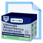 Remedies - Bed Pads Disposable Adults, Seniors, Kids & Puppy Pads - 23" x 36" - Large Disposable Underpads - 50 Count, Incontinence Underpads for Beds & Furniture, Dog Pee Pads, Dogs Chucks Pads