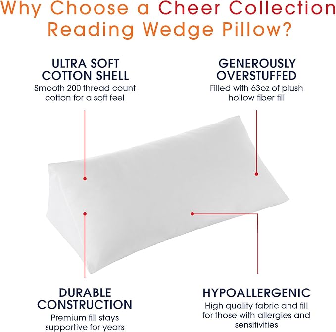 Cheer Collection Wedge Pillow Case