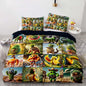 Italian Brainrot Bedding Duvet Cover Set,Funny Fusion AnimalsTwin Full Queen King Comforter Cover Bedding Set for Kids Boys Bed Decor Gifts ﻿ (Color 7,Queen (90" x 90"))