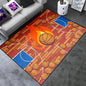 Basketball Court Rug - Basketball Rug for Boys Bedroom, Sports Decor for Boys Bedroom Kids Carpet, Sports Themed Carpets for Playroom Living Room Floor Mat or Door mat, 4.5x6 Feet