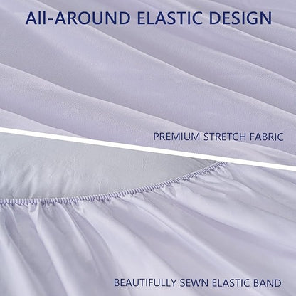 Marine Moon Mattress Topper Twin Plush Pillow Top Mattress Pad/Bed Topper, Fluffy Mattress Pad, Hotel Quality Down Alternative Pillow Topper