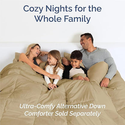 Split King 7 Piece Sheet Set - Comfy Breathable & Cooling - Ultra-Soft Hotel Luxury Bedding Set w/ 8-16 Inch Deep Pockets - 1 Flat & 2 Fitted Sheet & 4 Pillowcases - Wrinkle Free & Easy Care - Beige