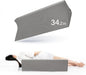 Fanwer 34.2in Wedge Pillow for Sleeping,Bed Wedge Pillows for After Surgery Body Positioners,Triangle Foam Wedge Pillow for Side Sleeping,for Pregnancy,Back,Leg Pain Relief,Grey Machine Washable Cover