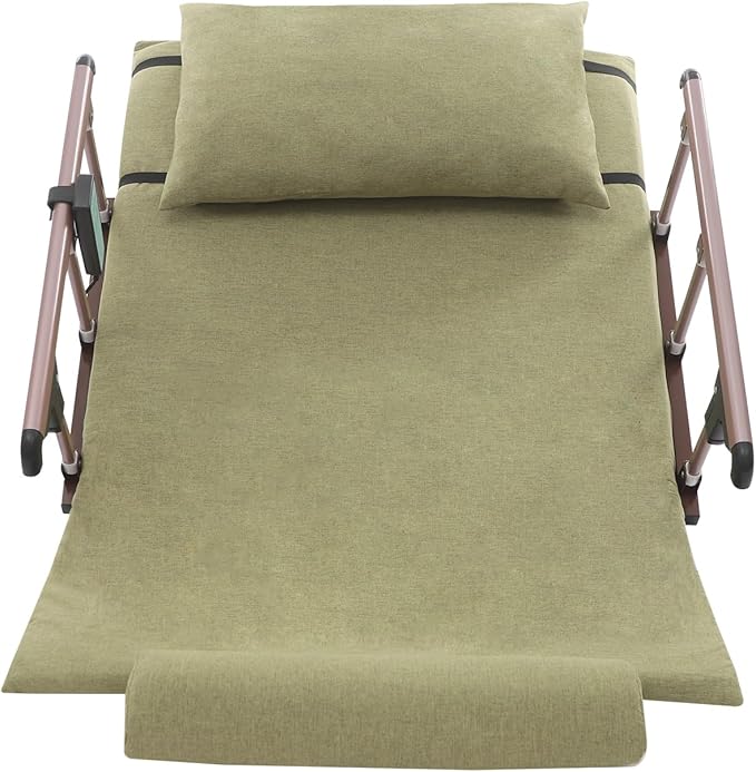 Electric Lifting Backrest for Bed, 2-80° Adjustable Lifting Bed Backrest with Pillow, Short Mat, Leg Pad, Electric Lifting Backrests for Pregnant Women Elderly-Green