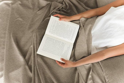Full 6 Piece Sheet Set - Comfy Breathable & Cooling - Soft Hotel Luxury Bedding Set with 8-16 Inch Deep Pockets - 1 Flat & 1 Fitted Sheet & 4 Pillowcases - Wrinkle Free & Easy Care - Heathered Beige