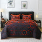 Wajade Game Console Comforter Set for Boys 7 Piece Orange 3D Gaming Geometric Bedding Sets for Kids Full Size as Birthday with Comforter, Sheet Set, Pillowcase and Sham