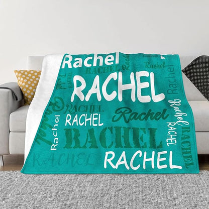 Ships Next Day, Personalized Blankets and Throws Custom Blanket with Name Customized Flannel Blanket for Kids Christmas Blanket Gifts for Teen Girls Boys