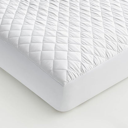 SIJO Temperature Regulating Mattress Pad, Best Cooling Mattress Pad Award Winner by Sleep Foundation, Water Proof Summer Mattress Cover Protector for Hot Sleepers (Full)