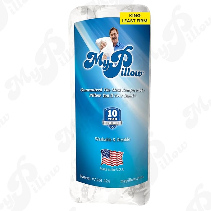 MyPillow Bedding Bed Pillows for Sleeping King Size, Gusseted for Back, Stomach or Side Sleepers - My Pillow Premium Pillow [King, Least Firm]