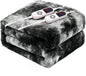 Electric Heated Blanket 84"x90",Luxury Black Faux Fur Electric Blanket ，Fast Heating Soft Fluffy Thick Electric Blanket with 10 Heating Levels & 12H Auto Off