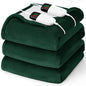 Heated Electric Blanket King Size - 90" x 100" Heating Blanket with Dual Control, 10 Heating Levels & 8 Hours Auto Off, Soft Warm Flannel Blanket, Christmas Birthday Gifts for Senior Grandma