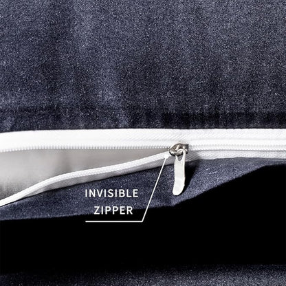 2 Pack Body Pillowcase 20 x 48 Inches Soft Comfortable Not Shrink Microfiber Body Pillow Cover, Navy Blue Body Pillow Cover with Hidden Zipper Closure