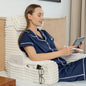 ENITYA Back Pillow for Bed Sitting up, Reading Pillow for Sitting in Bed Adult, Back Support Chair Pillow for Sitting up Reading/Resting/Post Surgery/Watching TV/Gaming,Ivory