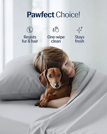 REST® Evercool®+ Cooling Pillowcases Standard - 2 Pillowcases for Sensitive Skin, Silver Infused Fabric for Hygienic Sleep, Silky Smooth for Curly Hair, High Elastic for Snug Fit (19x29 inches)