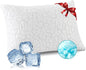 Cooling Pillows for Sleeping 1 Pack, Standard Size Adjustable Shredded Memory Foam Pillows, Firm Bed Pillows for Side, Back, Stomach, Hot Sleepers, Cold Single Pillow for College Dorm Room