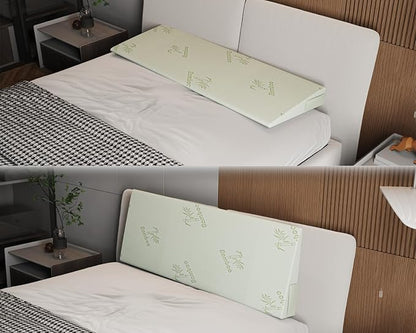 Mattress Wedge for Acid Reflux,Extra Wide Wedge Pillow Inclined,Mattress Elevator&Lifter,Wedge Pillow for Headboard for Relief from Reflux,Post Surgery,Snoring (6" Height, King)