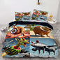 Italian Brainrot Bedding Duvet Cover Set,Funny Fusion AnimalsTwin Full Queen King Comforter Cover Bedding Set for Kids Boys Bed Decor Gifts ﻿ (Color 13,Twin (68" x 90"))