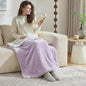 NANPIPER Warm Sherpa Blanket for Couch, Soft Fleece for Winter, Fuzzy Plush Small Throw Gift for Baby, Lavender 30x40 Inches