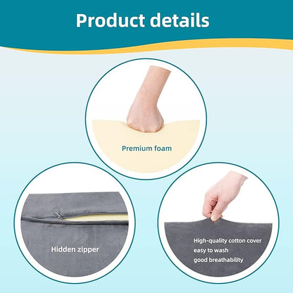 Fanwer Bed Wedges & Body Positioners for Elderly (3 in 1),40 Degree Triangle Wedges for Bed Positioning,Triangle Pillow for After Surgery, Wedges for Bedsores,Wedge Pillow for Positioning