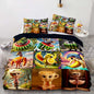 Italian Brainrot Bedding Duvet Cover Set,Funny Fusion AnimalsTwin Full Queen King Comforter Cover Bedding Set for Kids Boys Bed Decor Gifts ﻿ (Color 9,Twin (68" x 90"))