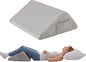Knee Wedge Pillow, Memory Foam Leg Pillow Bed Wedge for Sleeping, Post Surgery Triangle Pillow Wedge for Knee Support, Leg Elevation, Knees Hip Back Pain Relief (23.6" x 26" x 10", Extra Large, Grey)