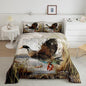 Feelyou Mallard Duck Bedding Set Boys Girls Wild Duck Hunting Comforter Set for Kids Women Men Soft Lodge Cabin Farmhouse Comforter Quilt Room Decor Toddler Size Duvet Set Boys