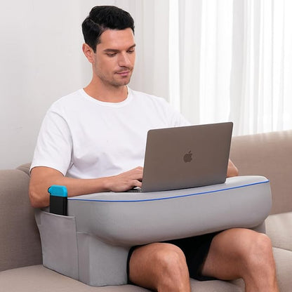 Reading Pillow,Lap Desk Pillow for Laptop,Memory Foam Reading Pillows for Gaming, Arm Rest Pillow for Reading, Working, Crocheting, Playing Game or Sitting in Bed,Sofa