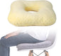 Donut Pillow for Tailbone Pain Relief, Wheelchair Cushion for Hemorrhoids and Bed Sores, Pregnancy, Donut Pillow Suitable for Office, Long Travel, Car and Home Sofa(Goose Down Yellow-Bean)