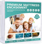 【Dorms Hotel Exclusive】 Twin XL Mattress Protector 39"x80" Fits 10/11/12 in Deep, Zipper, Waterproof, Terry Top Pocket Spring Mattress Cover Encasement