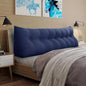WOWMAX Headboard Wedge Pillow King Triangular Headboard Pillow Bed Wedge Pillow for Headboard Wedge Pillow Headboard for Daybed Bunk Bed Large Bolster Pillow for Bed with Removable Cover, Blue