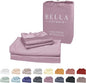 Bella Coterie Luxury Bamboo Viscose 34” Split Top King Size Sheet Set | 1 Fitted Sheet for Sleep Number & Adjustable Beds | 100% Organically Grown | Cooling & Soft | 18” Deep Pocket [Lilac]