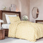 Duvet Cover Twin/Twin XL Size Set - Extra Soft Floral Duvet Cover 68 x 90 with 1 Pillow Sham - Comfy, Breathable Floral Bedding Set - Hotel Luxury & Fade Free w/ Zipper Closures & Ties - Yellow Meadow