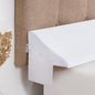 Vekkia Queen Size Bed Wedge Pillow for Headboard, Mattress Gap Filler, Bed Gap Filler to Close The Gap, Triangle Bloster Pillow (0-4.5") Between Your Headboard and Mattress, White