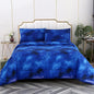 SDIII 3PCS Blue Galaxy Comforter Set Queen, Soft Microfiber Lightweight Blue and Pink Space Comforter Queen, Space Bedding for Boys Girls Kids Teens