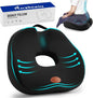 Donut Pillow, Hemorrhoid Pillow for Sitting, Donut Pillow for Tailbone Pain Relief Cushion, Two Humps Hip Comfortable Design, Doughnut Pillow, Butt Pillows for Postpartum Pregnancy, XL Size Black