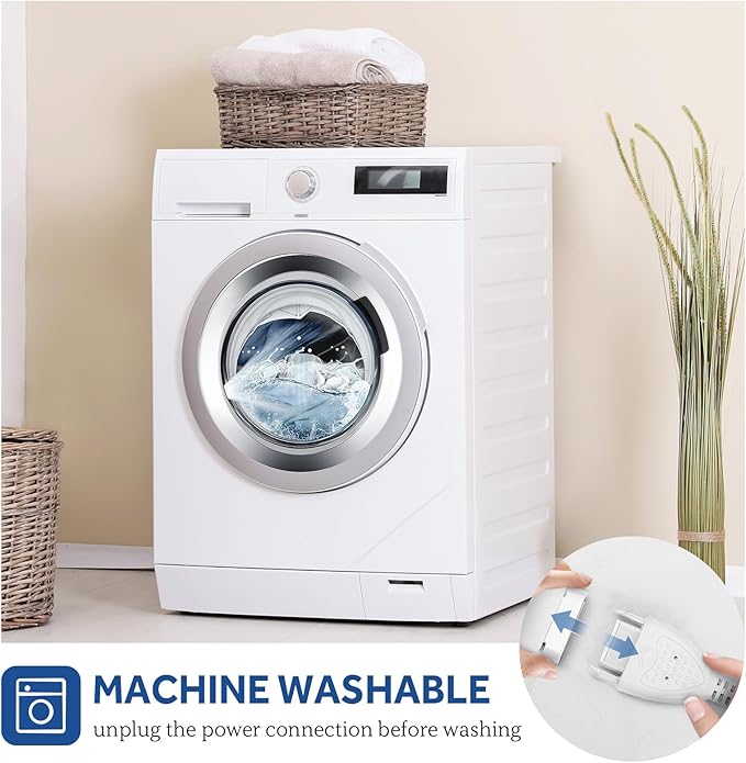 Sealy Heated Mattress Pad Queen Size 60x80 Inch with Dual Control 10 Heated Settings | Zone Heating Electric Mattress Pad | Auto Shut Off 1-9 Hours| Fit Up to 17" Deep Pocket | Machine Washable