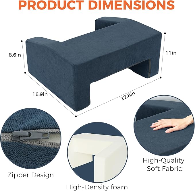 Reading Pillow for Gaming Soft Lap Desk Pillow for Laptop with Cup Holder Pocket Bed Desk for Reading Working Playing Steam Deck Switch or Sitting in Bed Floor Sofa (Dark Grey)