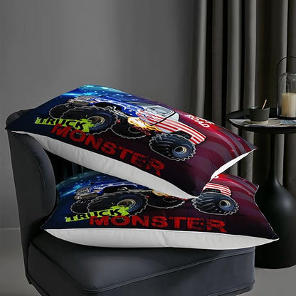 AILONEN Sport Car Comforter Set Twin Size, Extreme Sports American Flag Bedding Set for Boys Kids Teens,Race Sports Car Bed in a Bag 3Pcs,1 Quilt and 2 Pillowcases,Soft Microfiber