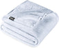 Bare Home Fleece Blanket - Full/Queen - Ultra-Soft Lightweight for Bed, Sofa, and Couch - Luxury Microplush - Cozy Warm Blanket (Full/Queen, Blue Mist)