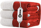Electric Heated Blanket Twin Size 62"x84" - Dual-Sided with Microplush & Sherpa Fabric, 4 Heat Settings & 10 Hours Auto Off, Machine Washable - Red