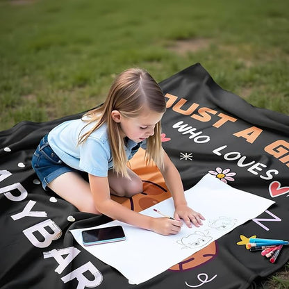 Capybara Lover Blanket, Just A Girl Who Loves Capybaras Blanket, Soft Warm Cozy Fleece Throw, Gifts for Girls Women Kids, 60"x80", Black