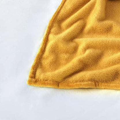 IR Imperial Rooms Fleece Blanket 12 Pack Twin Size 60 x 80 Inches - Super Soft Fluffy Throw Blanket for Sofa and Bed - Warm and Cozy Lightweight 400 GSM Microfiber Bed Throws Blankets (Twin, Ochre)