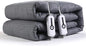 SUNNY HEAT Electric Mattress Pad Queen Size 60''×80'', 4 Heating Levels & 10 Hour Auto Shut Off, Elastic Deep Pocket, Warm and Soft Comfort Fabric, Machine Washable, Grey
