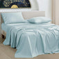 URBANHUT 1000 Thread Count Full Sheet Set Egyptian Cotton, Long Staple Soft & Breathable, 4 Pc Bed Sheet Sets, Luxury Hotel Sateen Sheets Fits 16" Deep Pocket - Light Blue