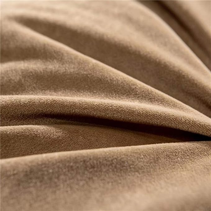 Triangular Reading Bedrest Pillow Large Bolster Cushion Headboard Backrest Wedge Pillow with Two Detachable Roll Pillows for Neck & Lumbar Support (Brown, California King 71x8x20 inches)