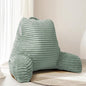 Hearth & Harbor Reading Pillow for Bed Adult – Back Pillow for Sitting in Bed, Standard Bed Pillows for Sitting Up in Bed, Foam Bed Chair Pillow, Sage Green Bed Rest Pillow